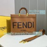 Replica Fend-i Sunshine Caramel Brown Tote Bag Large Size